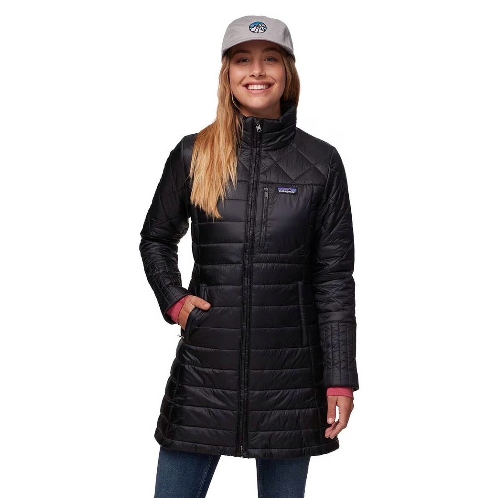 PATAGONIA RADALIE PARKA QUILTED DESIGN IN BLACK WOMEN SIZE SMALL